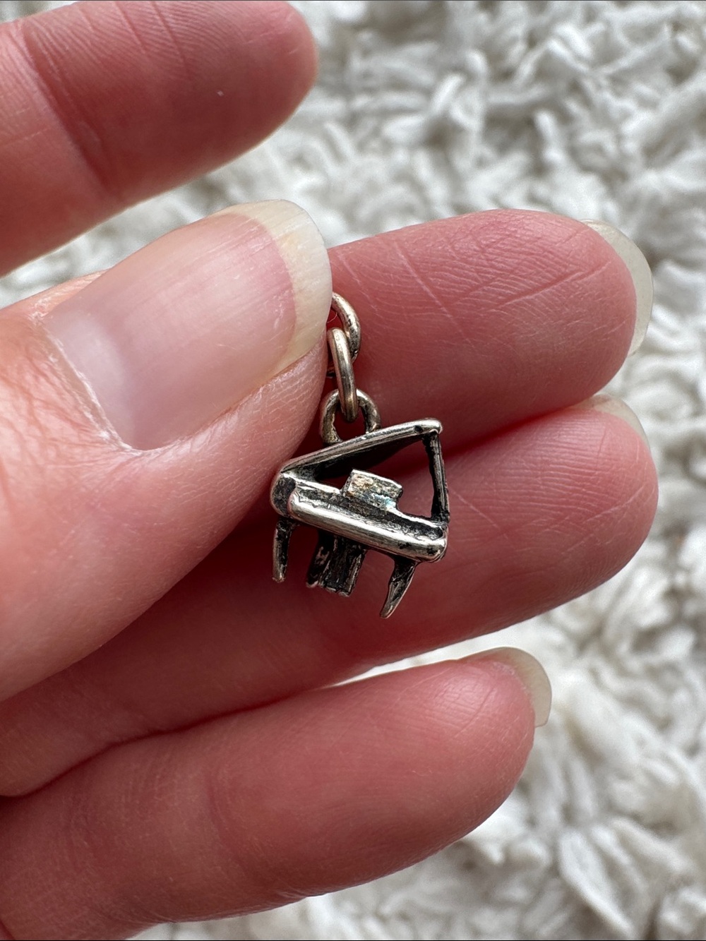 Sterling Grand Piano Charm